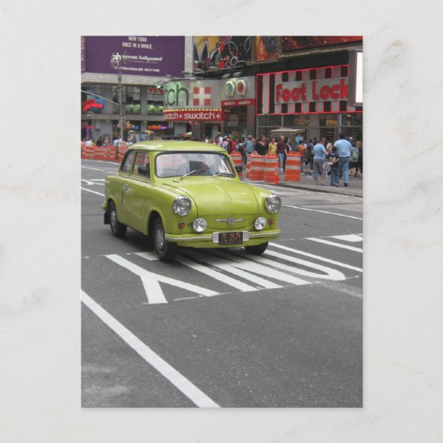Trabant in Manhattan Postcard (Front)