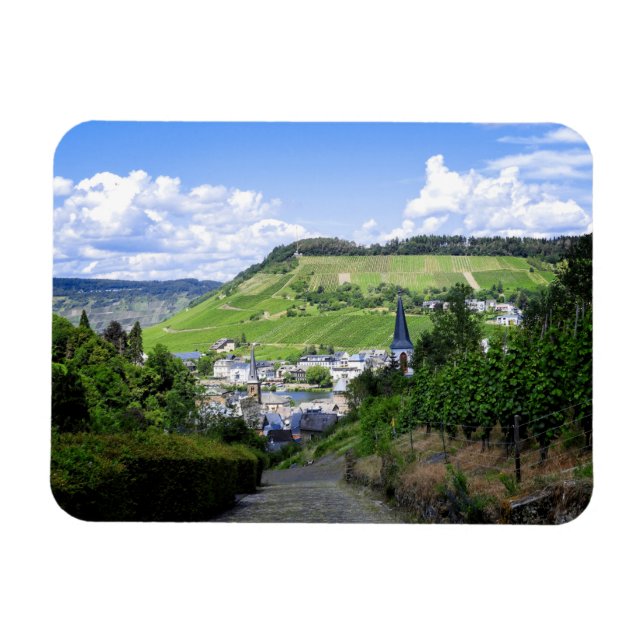 Traben-Trarbach as seen from above Magnet (Horizontal)
