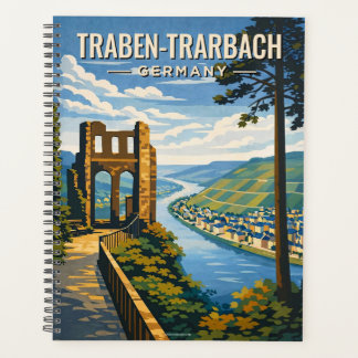 Traben-Trarbach Germany Scenic Vintage Travel Art Planner