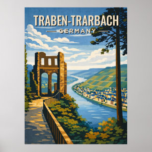 Traben-Trarbach Vintage Travel  Poster
