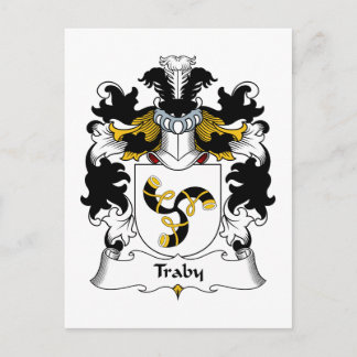 Traby Family Crest Postcard