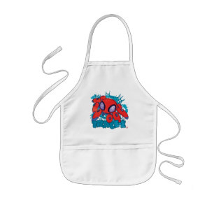 TRACE-E Character Sketch Graphic Kids' Apron