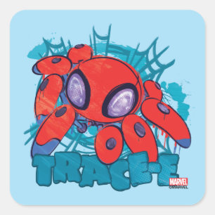 TRACE-E Character Sketch Graphic Square Sticker