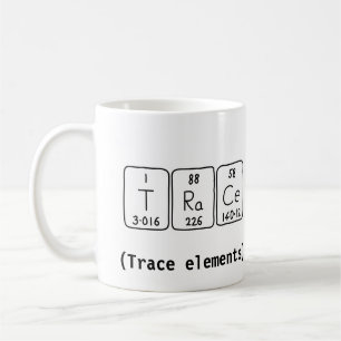 Trace periodic table word mug