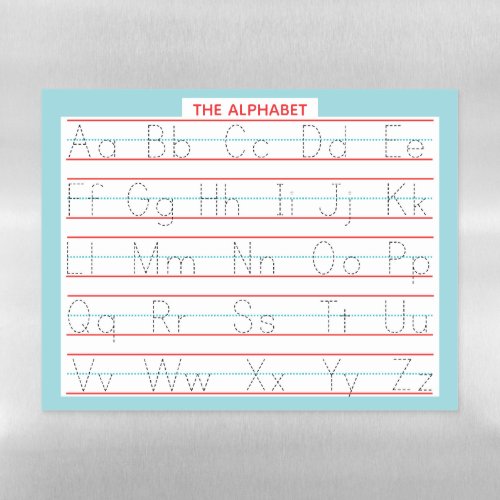 Trace the Alphabet Letters for Kids Magnetic Dry Erase Sheet
