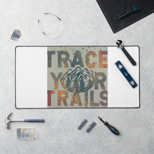 Trace Your Trail Desk Mat Design