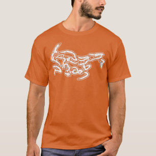 Tracer 900 Motorcycle Calligraphy Vintage WH T-Shirt