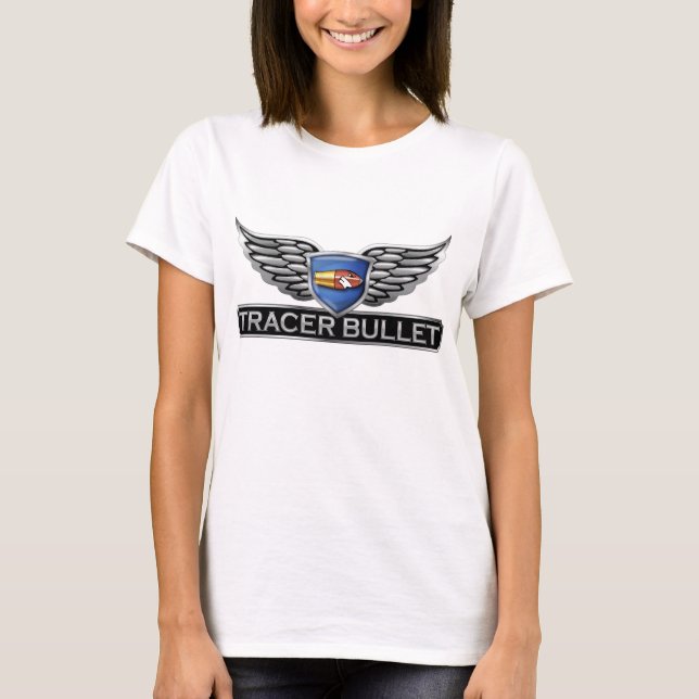 Tracer Bullet Shield w/ Wings T-Shirt (Front)