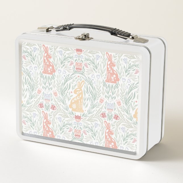 Tracery Easter Metal Lunch Box (Front)