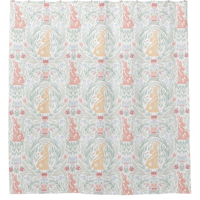 Tracery Easter Shower Curtain (Front)