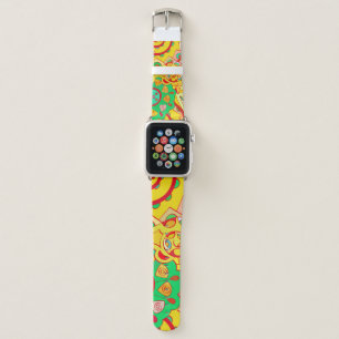 Tracery seamless pattern. Mehndi design. Ethnic co Apple Watch Band