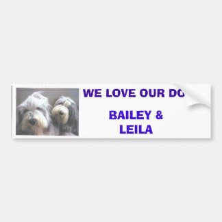 Tracey's Dogs Bumper Sticker