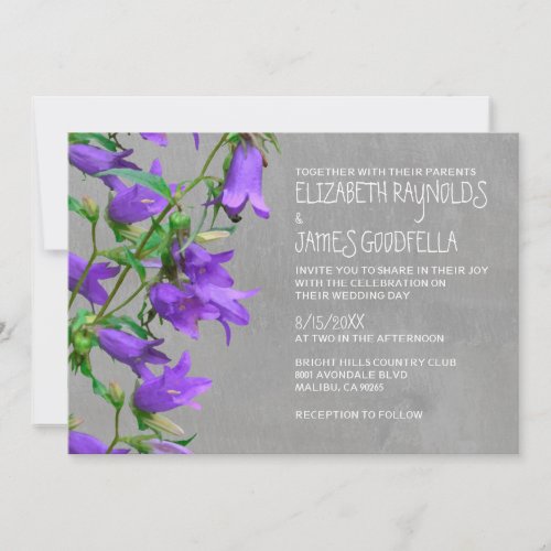 Trachelium Wedding Invitations