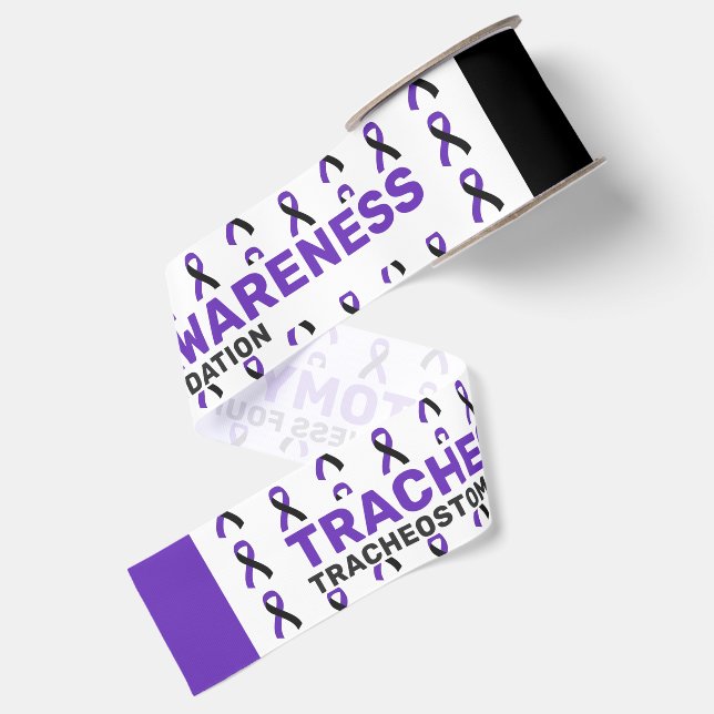 Tracheostomy Awareness Pattern Ribbon (Front+Back)