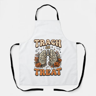 Tracheostomy Halloween Nurse Trick Or Treat Design Apron