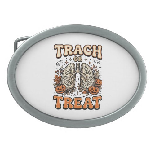 Tracheostomy Halloween Nurse Trick Or Treat Design Belt Buckle