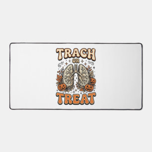 Tracheostomy Halloween Nurse Trick Or Treat Design Desk Mat