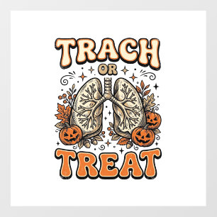 Tracheostomy Halloween Nurse Trick Or Treat Design Floor Decals