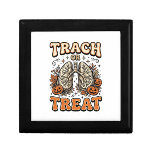 Tracheostomy Halloween Nurse Trick Or Treat Design Gift Box