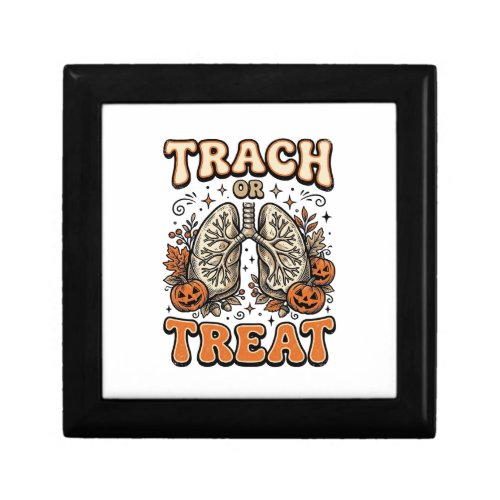 Tracheostomy Halloween Nurse Trick Or Treat Design Gift Box