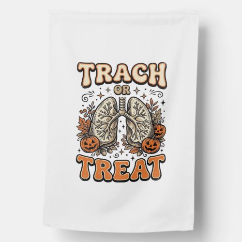 Tracheostomy Halloween Nurse Trick Or Treat Design House Flag