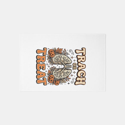 Tracheostomy Halloween Nurse Trick Or Treat Design Rug
