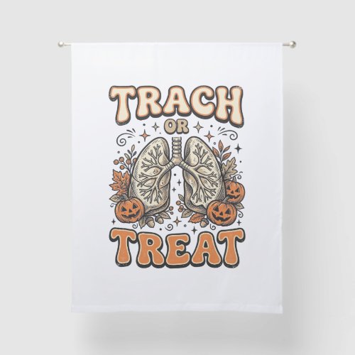 Tracheostomy Halloween Nurse Trick Or Treat Design Sheer Curtains