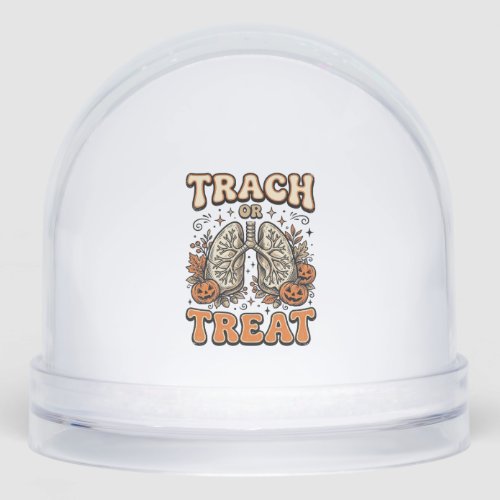 Tracheostomy Halloween Nurse Trick Or Treat Design Snow Globe