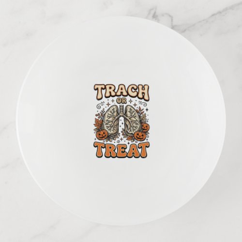 Tracheostomy Halloween Nurse Trick Or Treat Design Trinket Tray