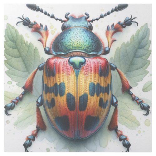 Trachyderes Beetle IREF579 _ Watercolor Gallery Wrap