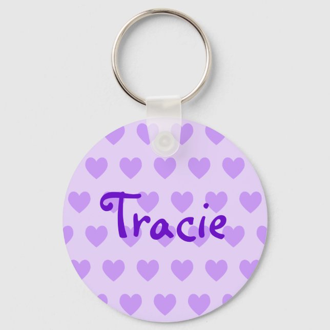 Tracie in Purple Keychain (Front)