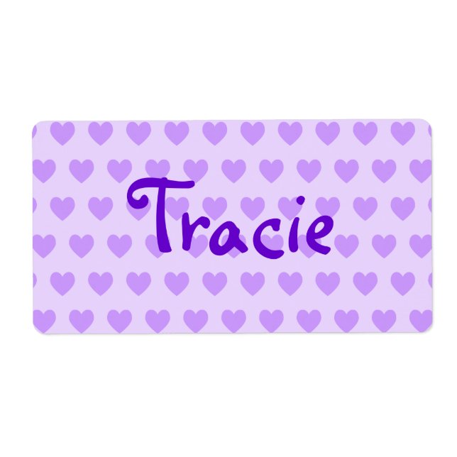 Tracie in Purple Label (Front)