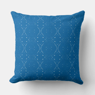 Tracing White Waves Throw Pillow