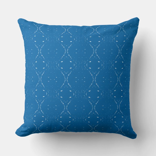 Tracing White Waves  Throw Pillow (Front)
