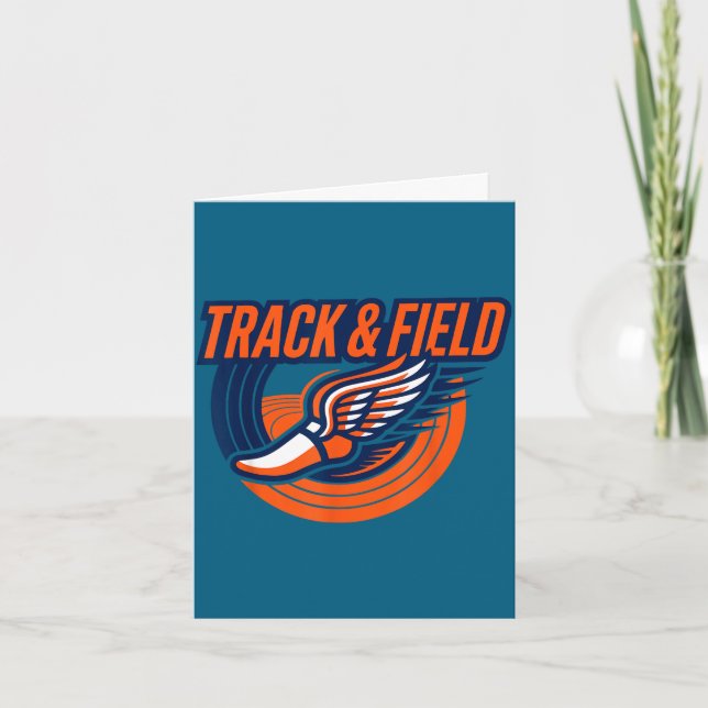Track &amp; field let the games begin field trip card (Front)