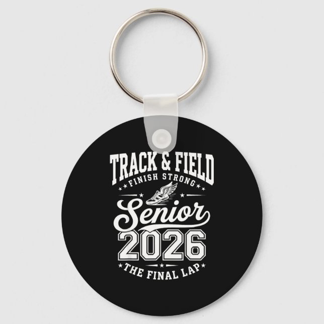 Track &amp; field senior 2026 graduation class of keychain (Front)