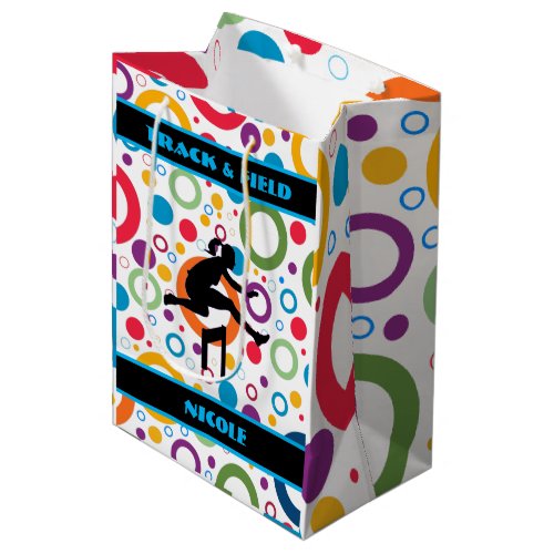 Track and Field Abstract Medium Gift Bag