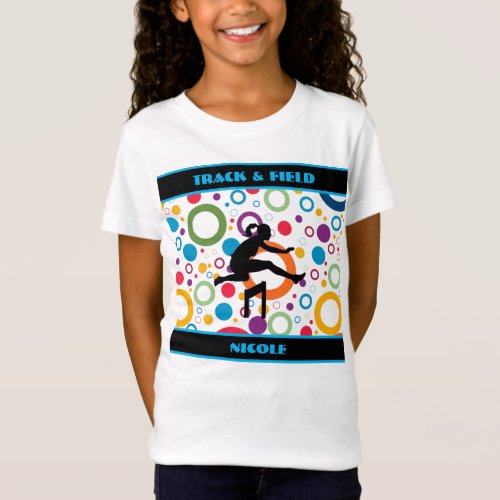 Track and Field Abstract T_Shirt