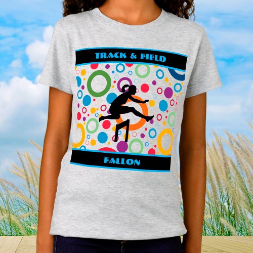 Track and Field Abstract   T_Shirt