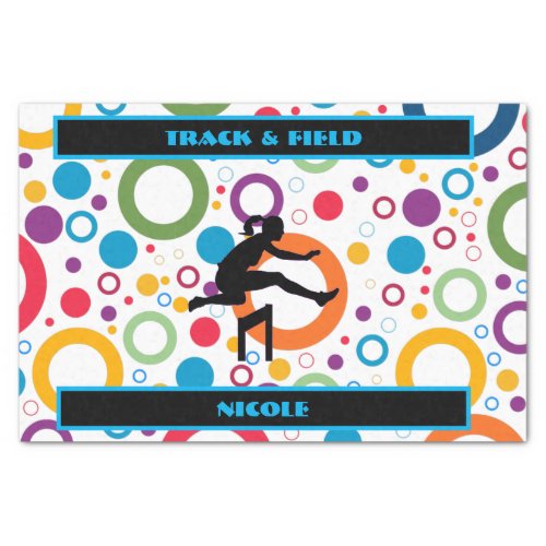 Track and Field Abstract Tissue Paper