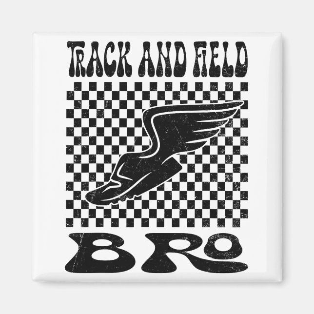 Track And Field Bro Mothers Day  Magnet (Front)