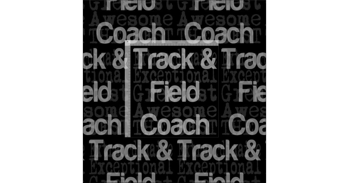 Track and Field Coach Extraordinaire Fabric Zazzle