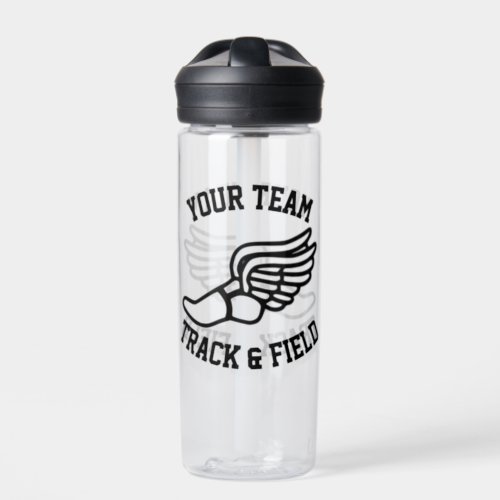 Track and Field Cross Country Running Custom Team Water Bottle