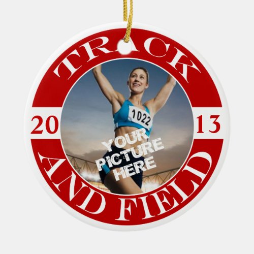 Track and Field Customizable Ornament