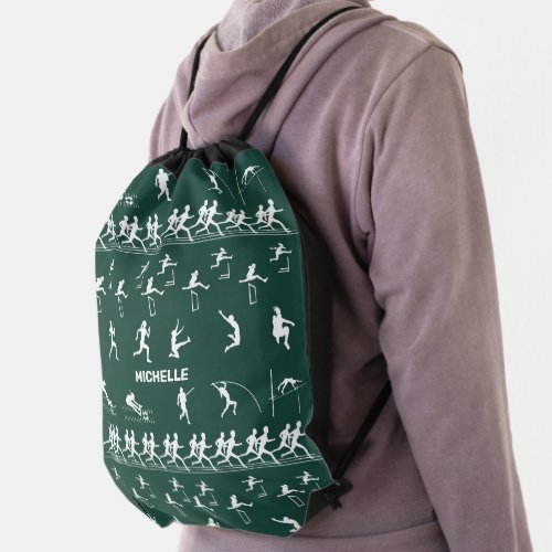 Track and Field Drawstring Bag