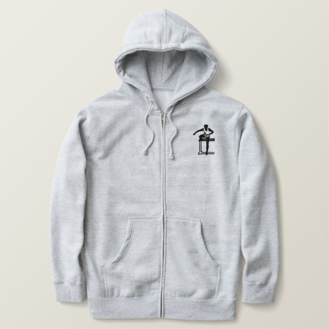 TRACK AND FIELD EMBROIDERED HOODIE (Design Front)
