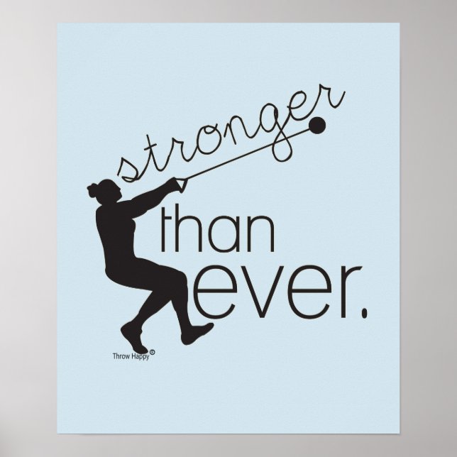 Track and Field Hammer Throw Inspiration Poster (Front)