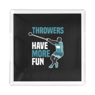 Track And Field Hammer Throw Sport Gift Acrylic Tray