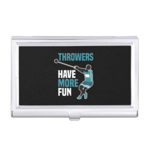 Track And Field Hammer Throw Sport Gift Business Card Case