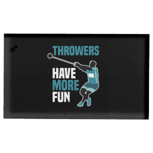 Track And Field Hammer Throw Sport Gift Place Card Holder